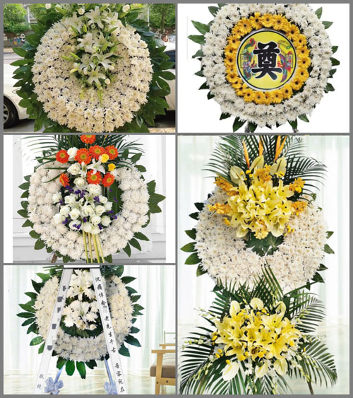 河南南阳镇平县石佛寺镇马隐店村花圈速递